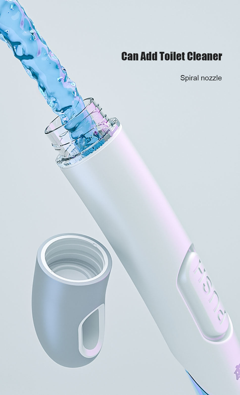 CleanEase - Self-Cleaning Dispenser Toilet Brush