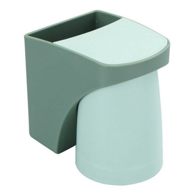 BrushEase - Wall-Mounted Toothbrush and Cup Holder