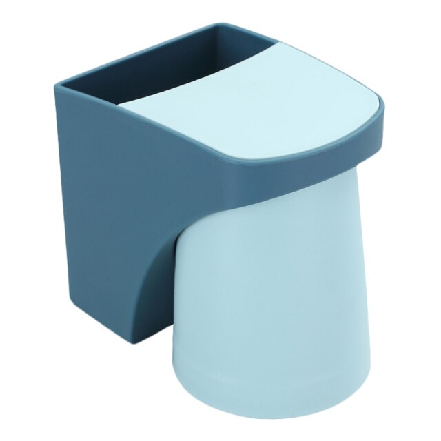 BrushEase - Wall-Mounted Toothbrush and Cup Holder