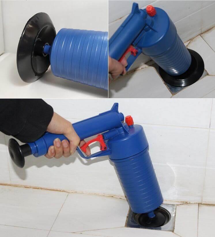 PowerPlunge - Pistol-Grip Manual Toilet Plunger