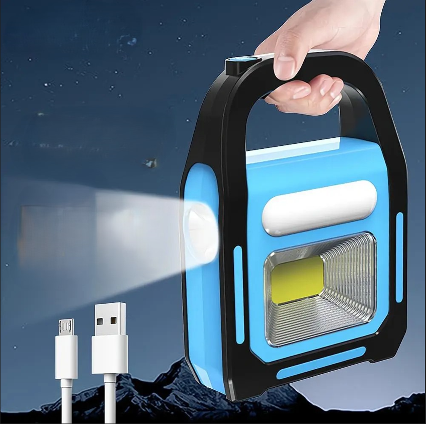 Portable LED Light & Power Bank | Emergency Charger for Outdoor Adventures