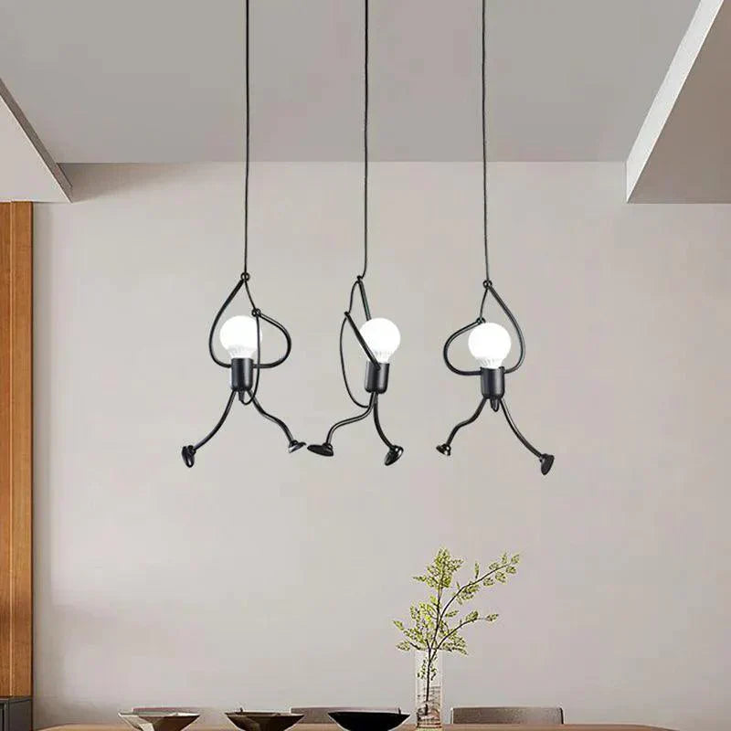LumiBuddy – Playful Pendant Light with Charming Human Figure