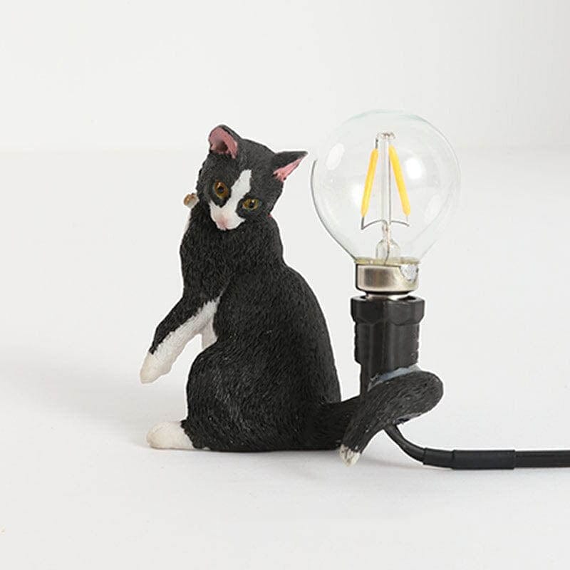 PurrBright Cat Figurine Table Lamp