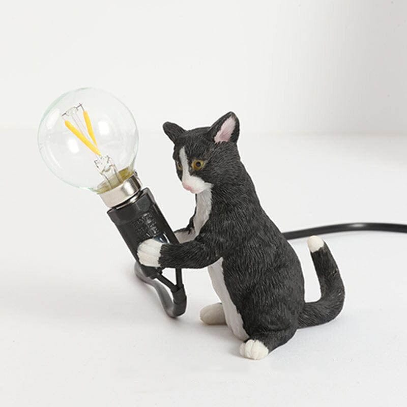 PurrBright Cat Figurine Table Lamp