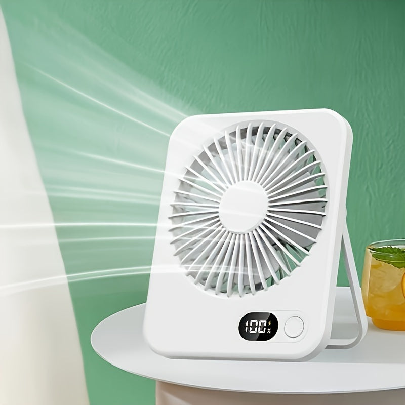 Ultra-Thin Portable USB Fan | Rechargeable Desktop Cooling Solution