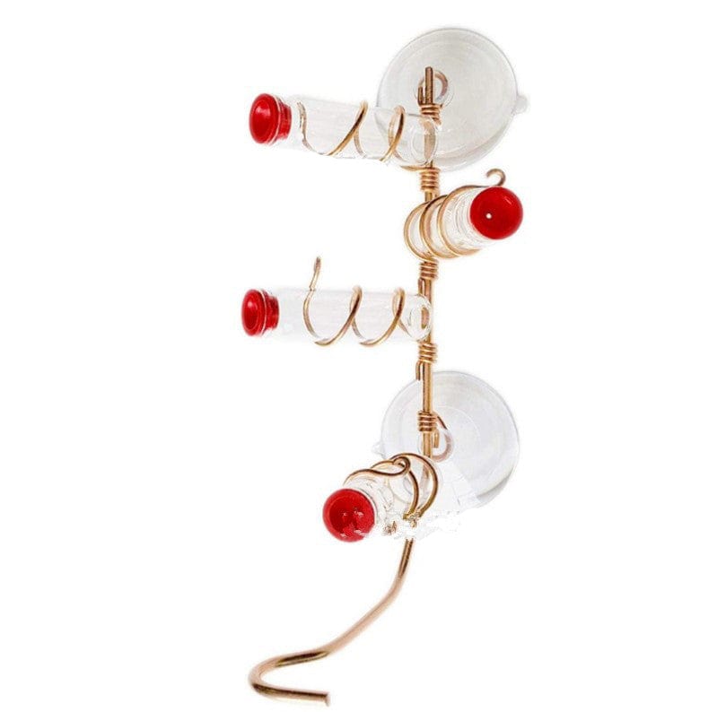 Window Hummingbird Feeder | Clear Glass Feeder for Close-Up Bird Watching