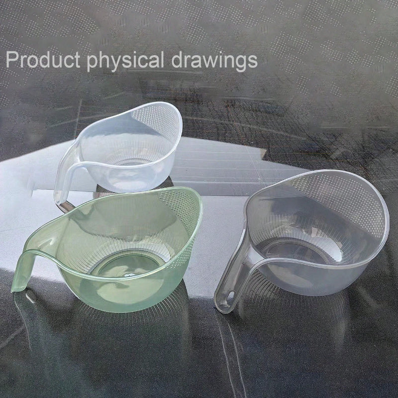 MultiDrain Rice Washing Bowl – Multifunctional Strainer & Drain Basket