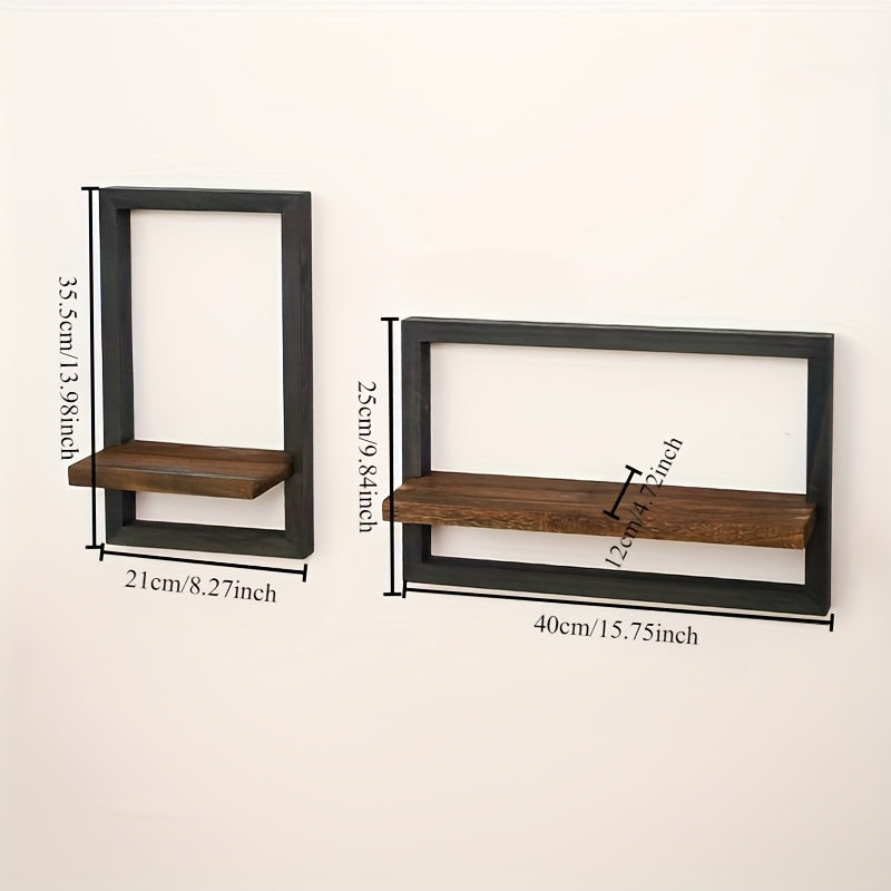 UrbanEdge- Industrial Floating Wall Shelves
