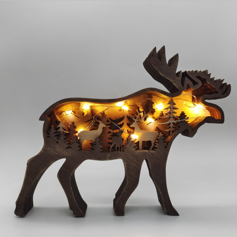 Everly 3D Handcrafted Wooden Animal Sculpture – Unique Art Decor & Gift