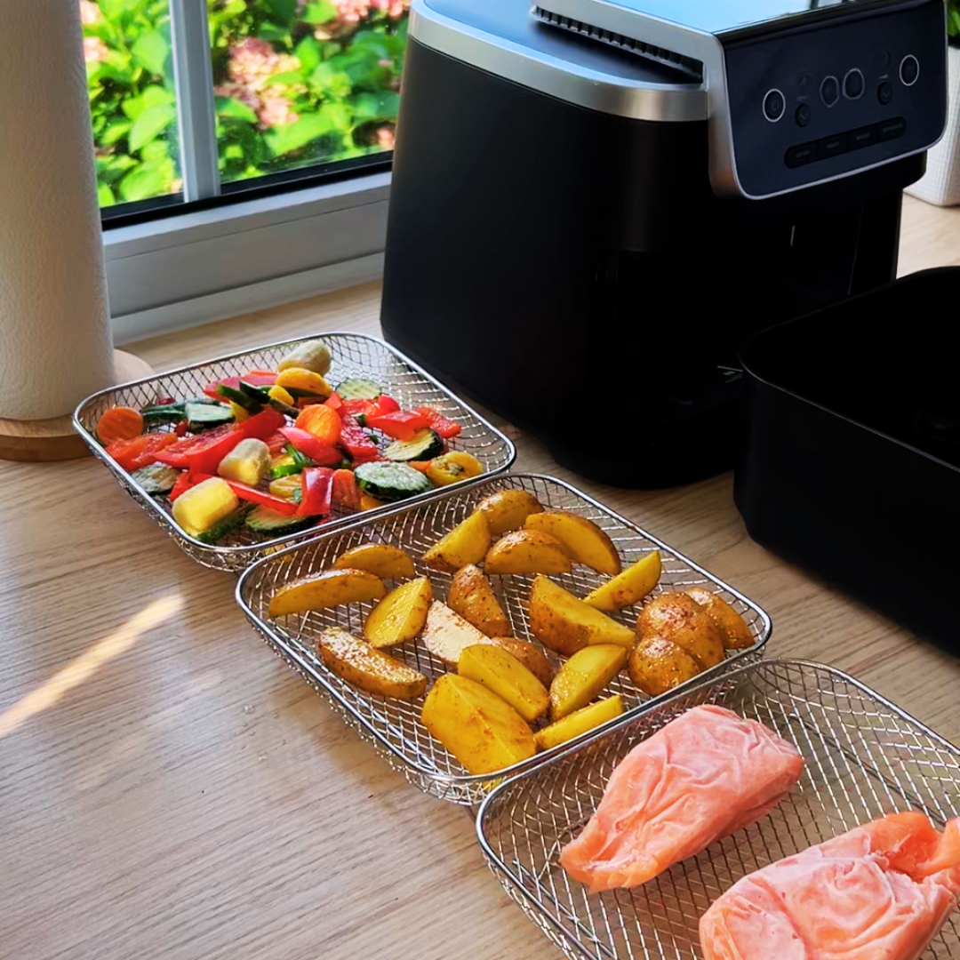 AirCrisp Stackable Baskets – Space-Saving Air Fryer Accessories