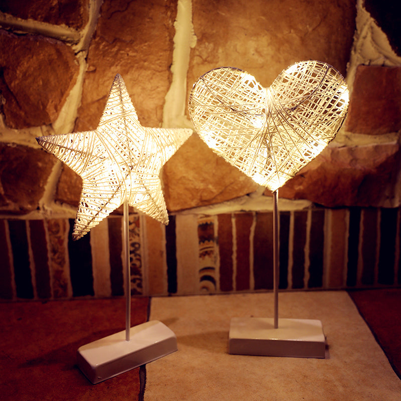 GlowNest - Dreamy Woven Rattan Night Light