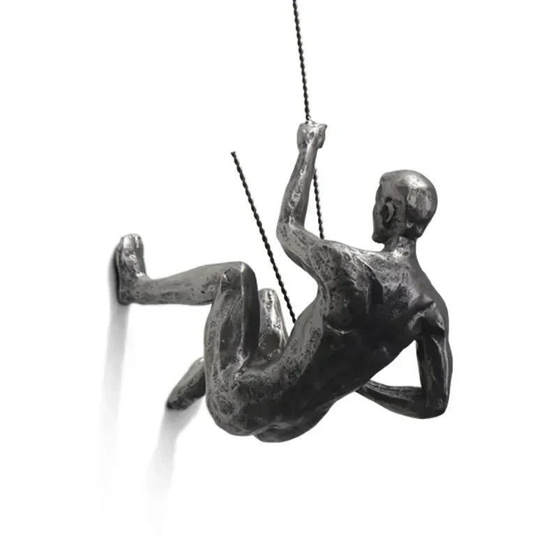 Elevate Climbing Man Wall Decor Set – Modern 3D Art for Unique Interiors