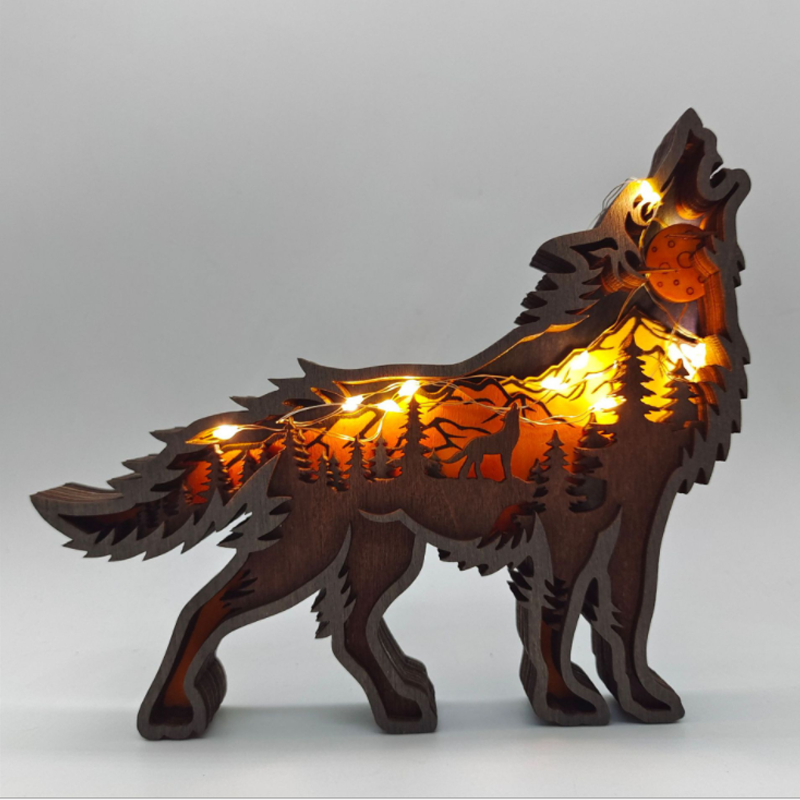Everly 3D Handcrafted Wooden Animal Sculpture – Unique Art Decor & Gift