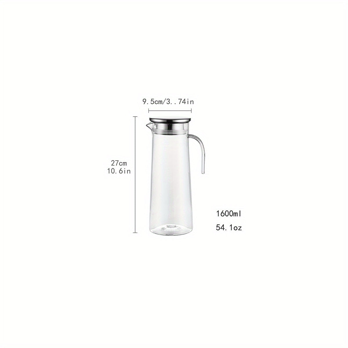 SereneSip - Elegant Glass Beverage Pitcher