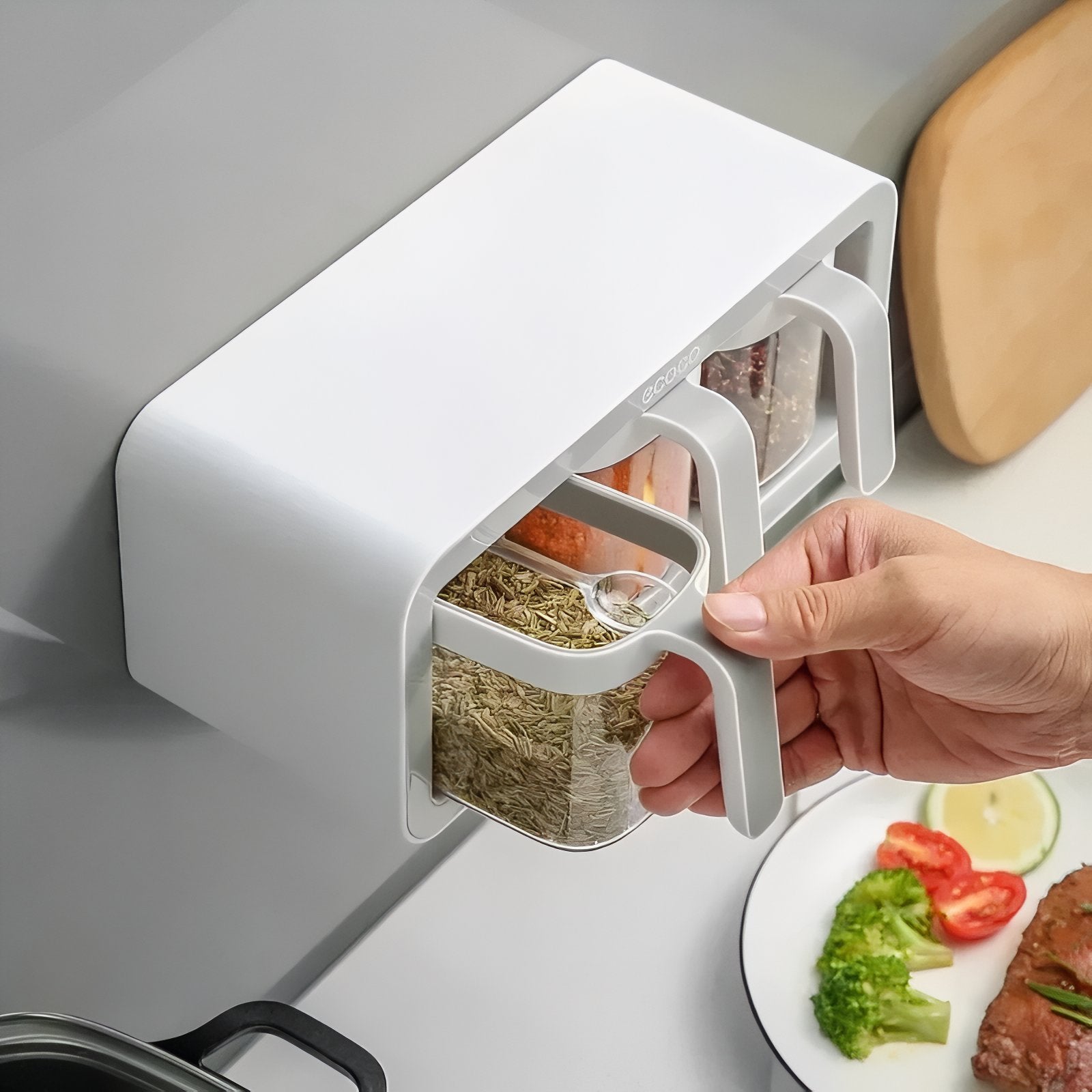 SpiceStack - Clear Stackable Spice Containers