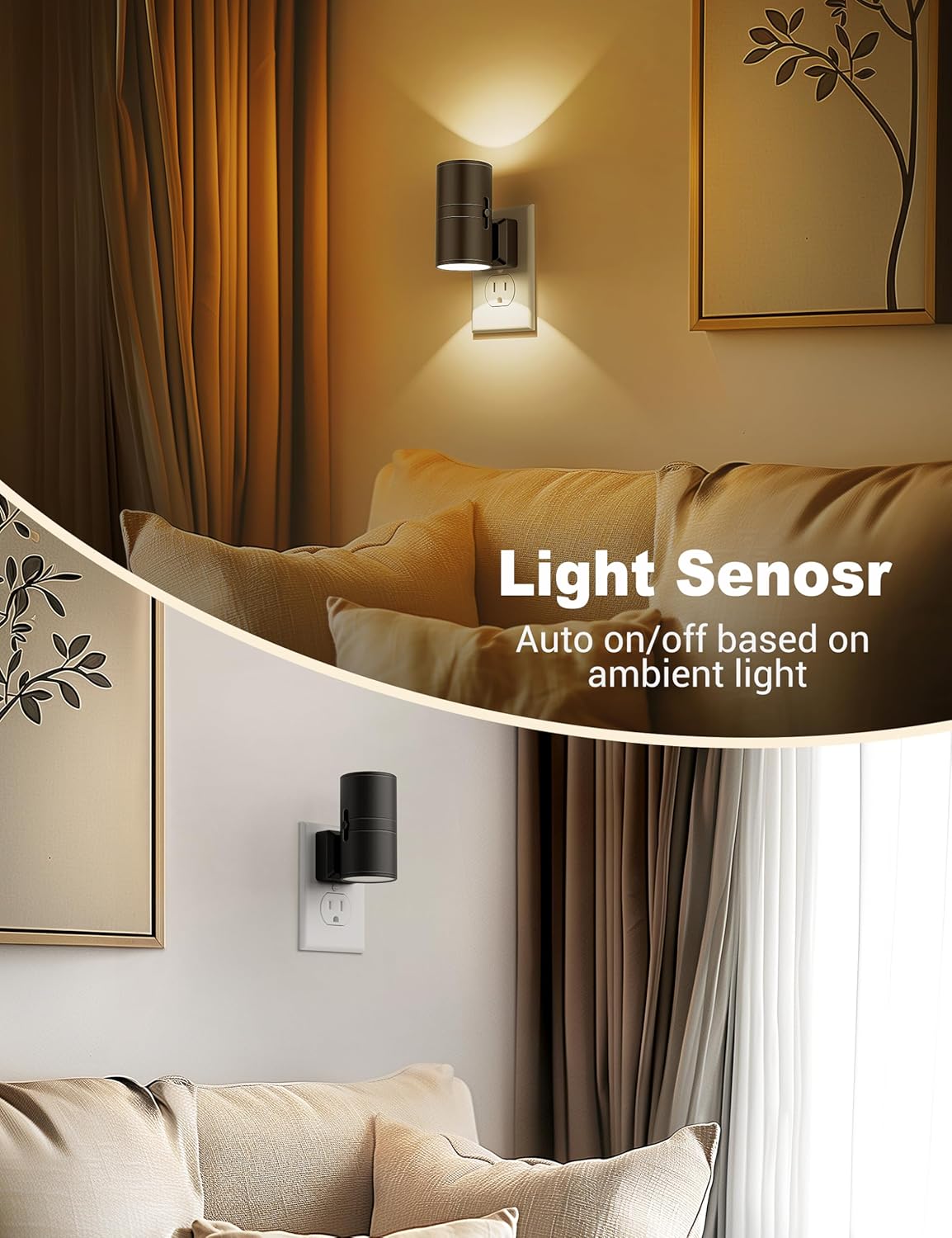 LumiGlow- Plug-in LED  Smart Ambient Lighting with Adjustable Brightness