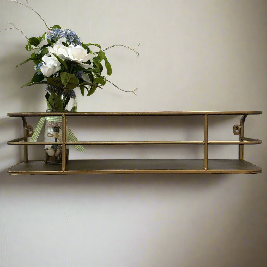 VersaRack - Minimalist Edge Shelf with Metal Frame