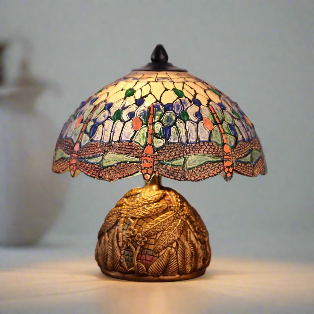 DracoGlow - Artistic Dragonfly Table Lamp
