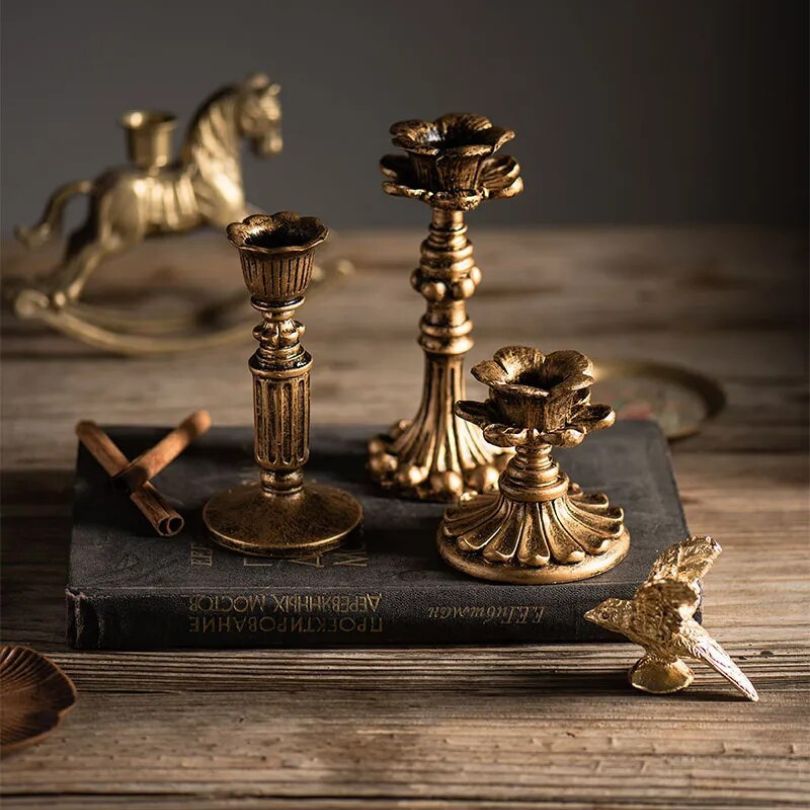 RustiqueLuxe Handmade Wooden Candle Holder