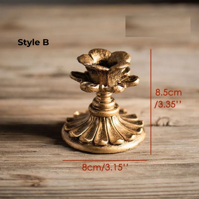 RustiqueLuxe Handmade Wooden Candle Holder