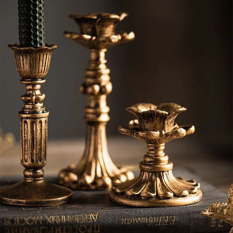 RustiqueLuxe Handmade Wooden Candle Holder