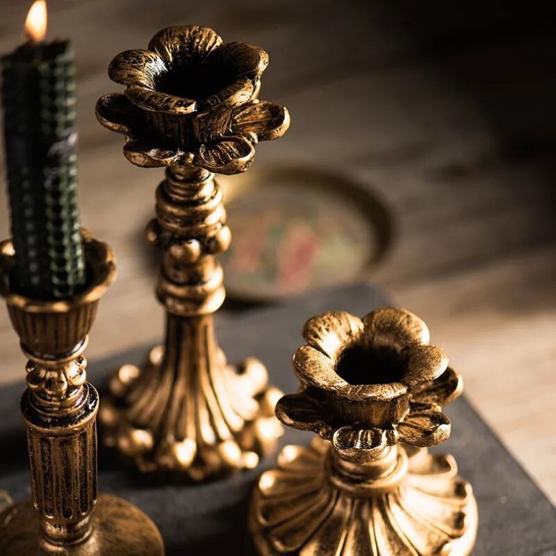 RustiqueLuxe Handmade Wooden Candle Holder