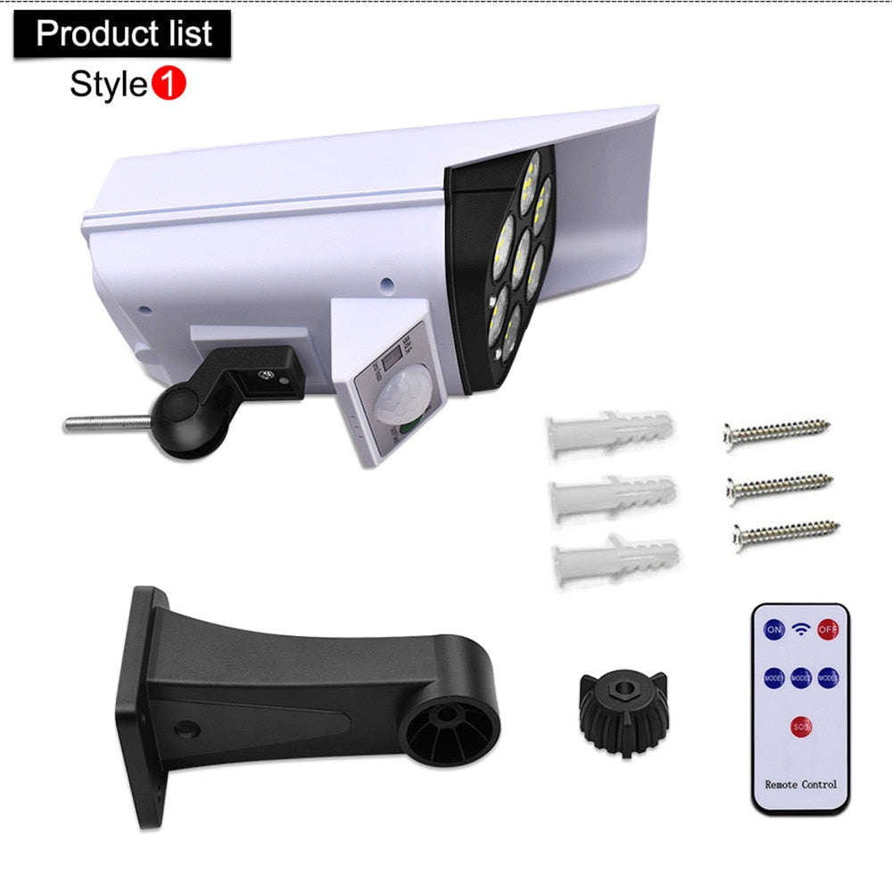 SafeCam - Solar Detector LED Spotlight with Security Camera Design