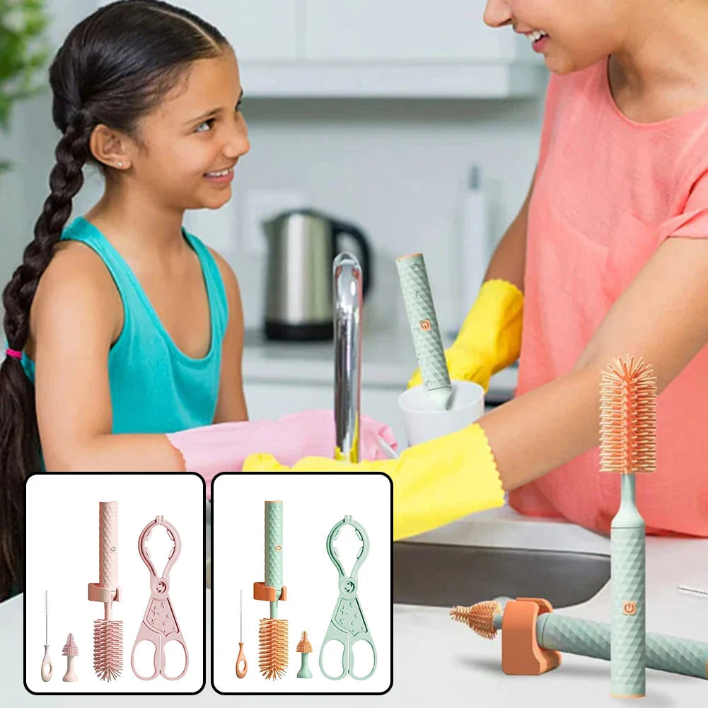 CleanBrush rotating electric bottle cleaner for effortless cleaning