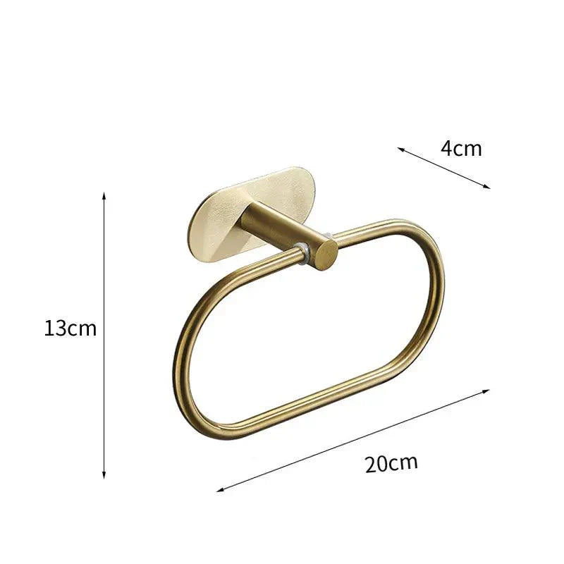 GoldenLuxe - Non-Drilling Bathroom Accessory Set