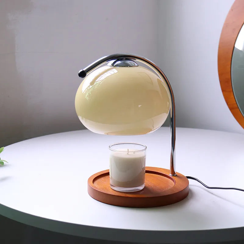 LumiGlow Glass Candle Warmer Lamp – Elegant & Cozy Home Ambiance