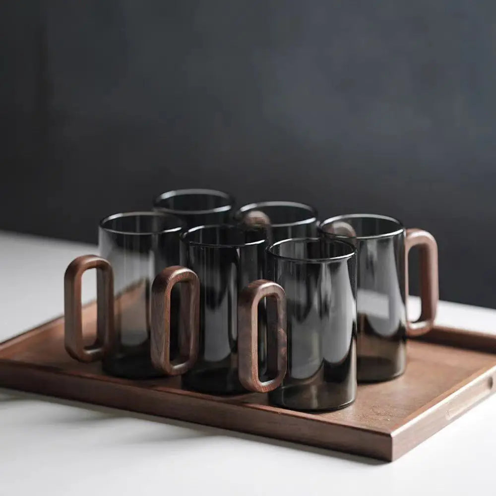 LuxeBrew- Modern Elegance Glass Mug