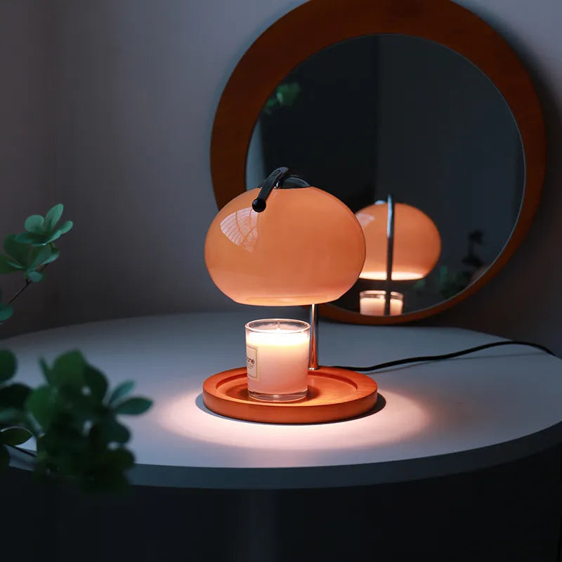 LumiGlow Glass Candle Warmer Lamp – Elegant & Cozy Home Ambiance