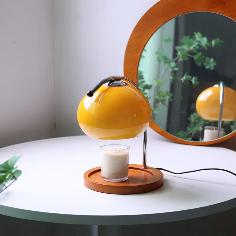 LumiGlow Glass Candle Warmer Lamp – Elegant & Cozy Home Ambiance
