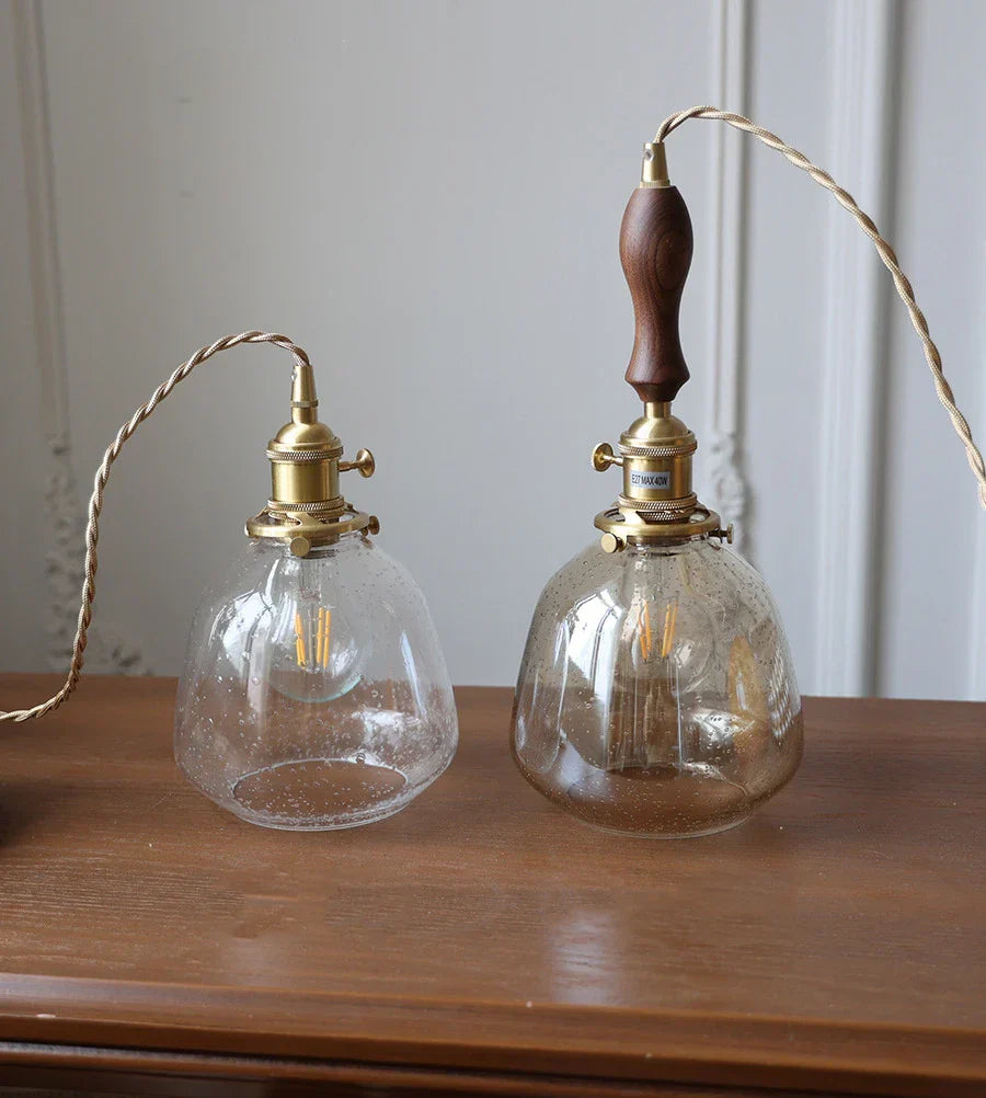 LumiElegance – Vintage Glass Pendant Light