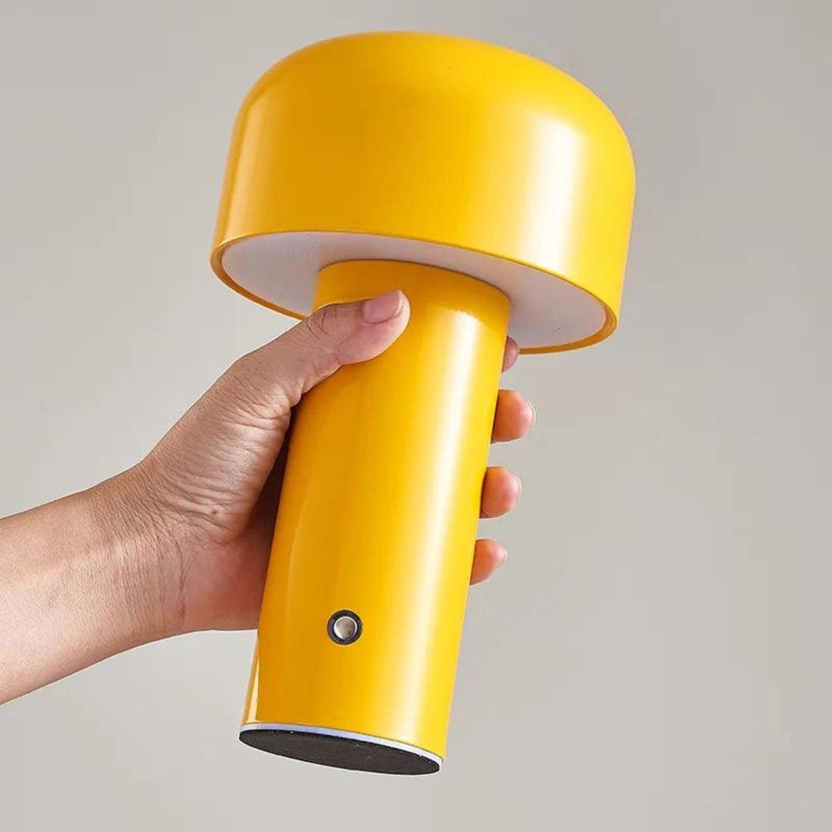 LumiShroom - Modern Mushroom Table Lamp with Cylindrical Base