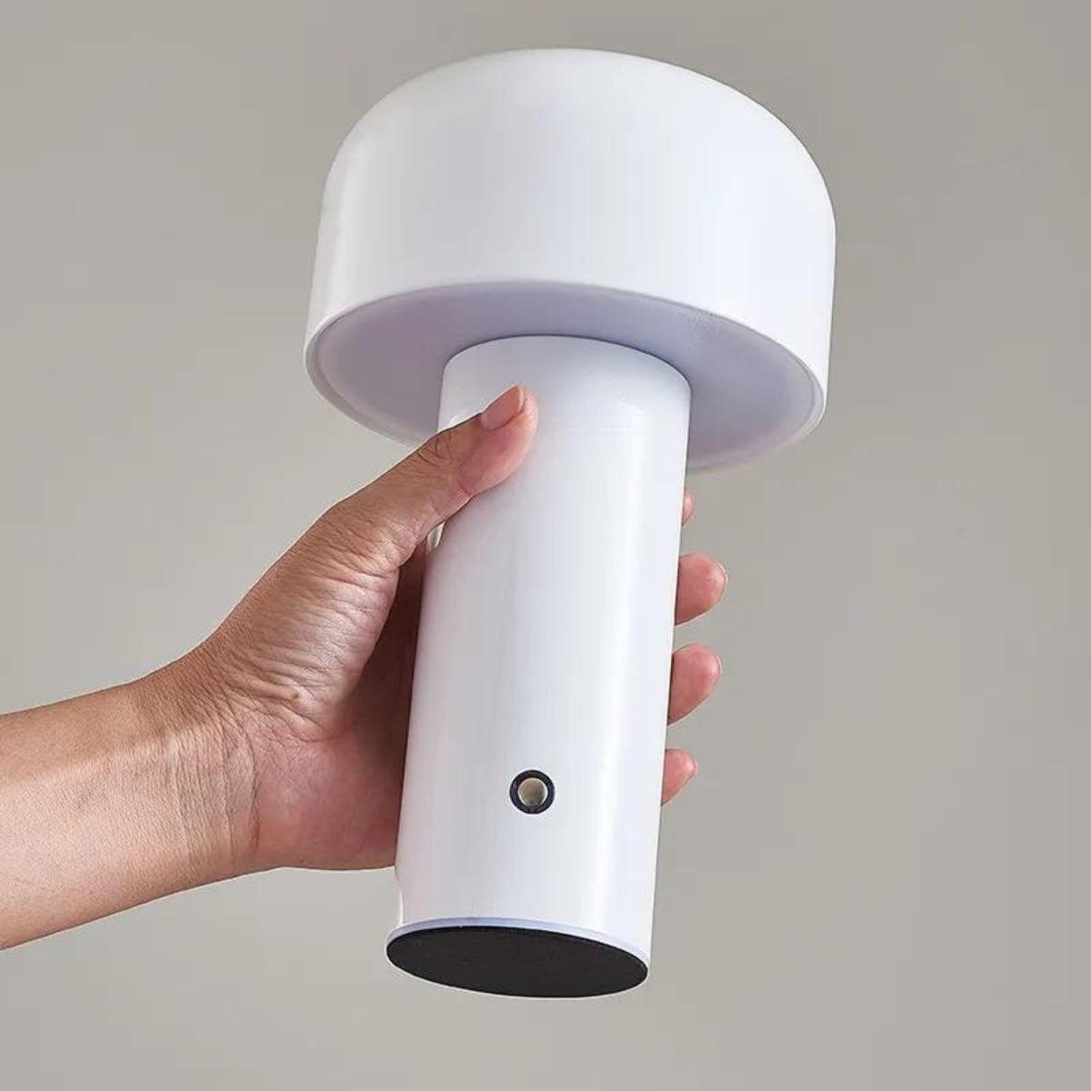 LumiShroom - Modern Mushroom Table Lamp with Cylindrical Base