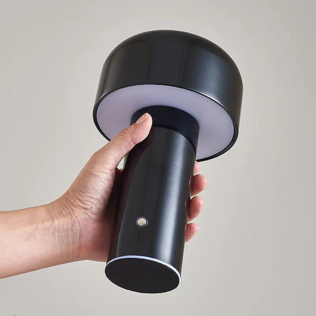 LumiShroom - Modern Mushroom Table Lamp with Cylindrical Base