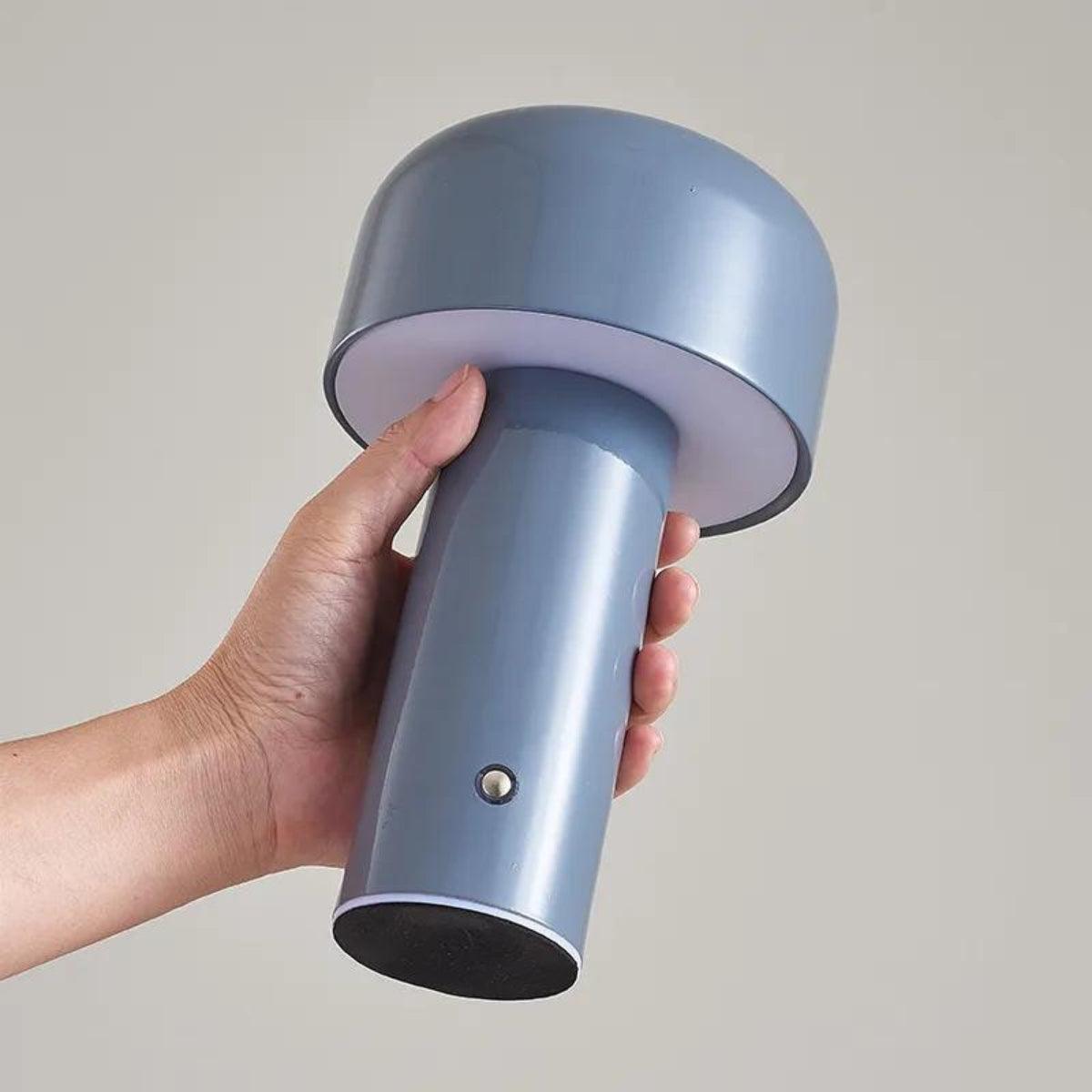 LumiShroom - Modern Mushroom Table Lamp with Cylindrical Base