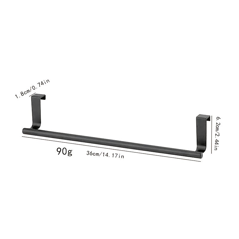 Raxel Over-the-Door Towel Holder – Space-Saving Stainless Steel Rack