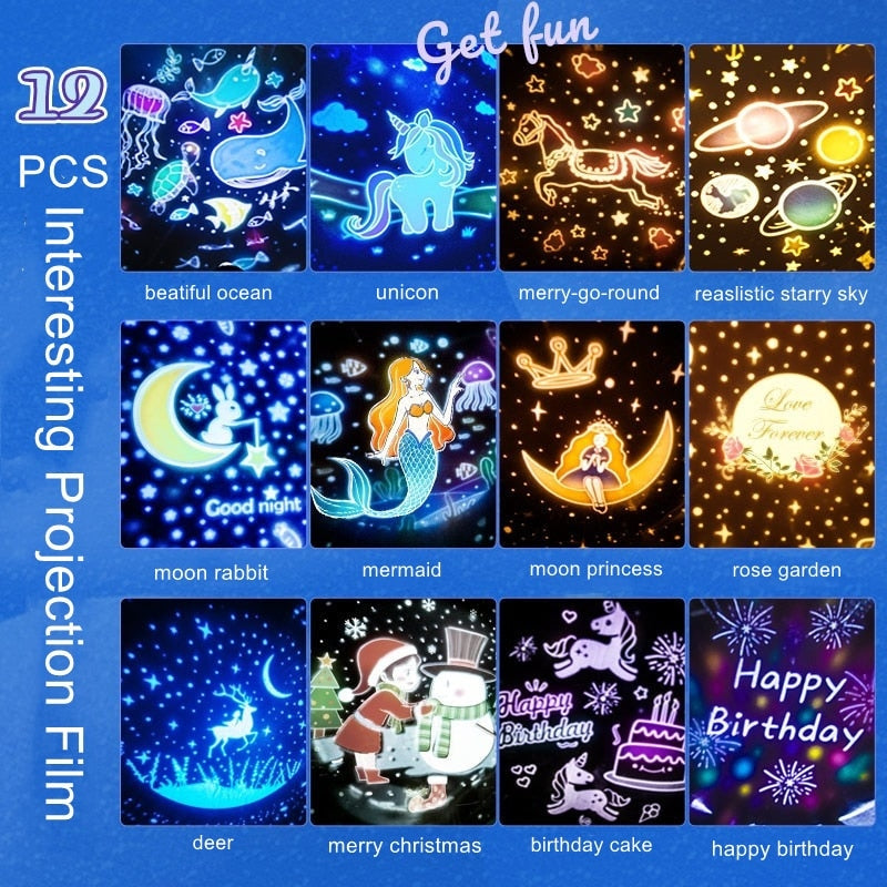 DreamWhirl - Night Light Projector with Rotating Scenes