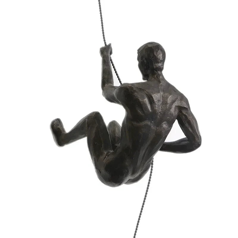 Elevate Climbing Man Wall Decor Set – Modern 3D Art for Unique Interiors