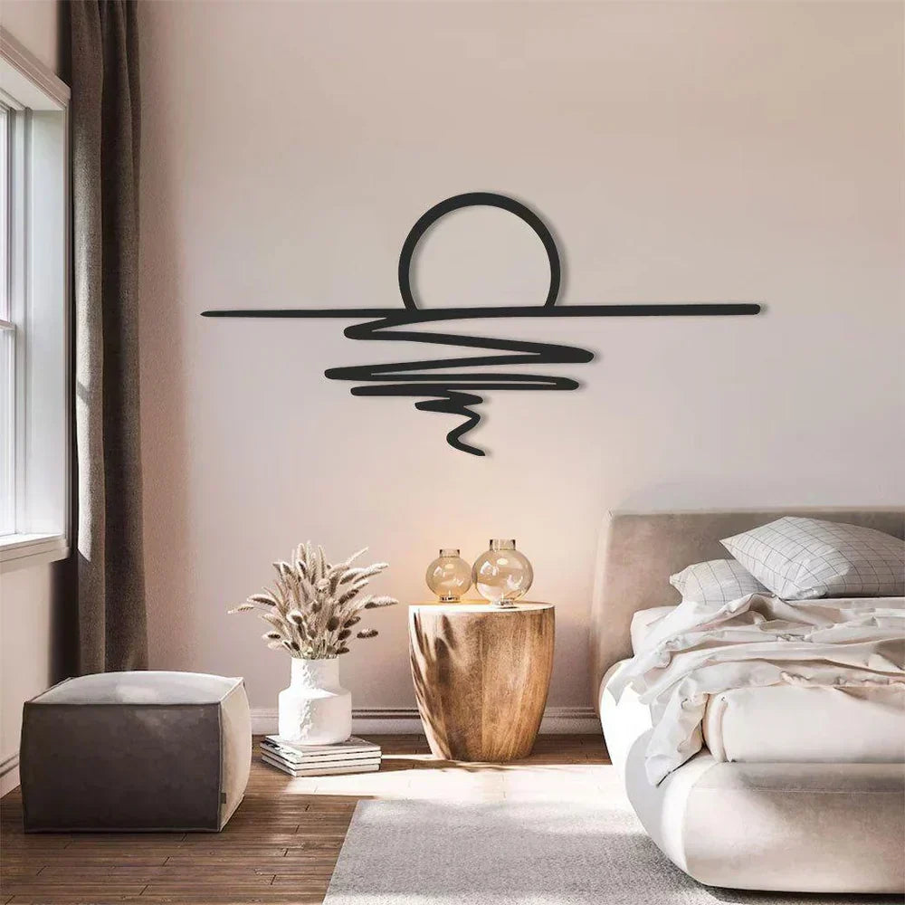 SereneSwirl - Modern Minimalist Wall Art for Stylish Spaces