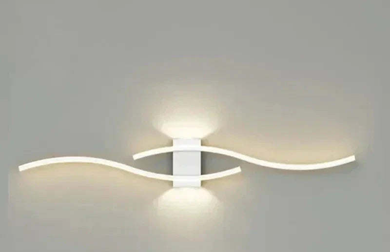 LumoGlow - Modern Wave LED Wall Sconces
