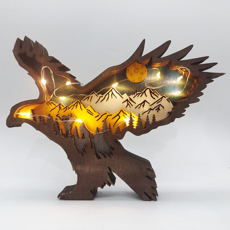 Everly 3D Handcrafted Wooden Animal Sculpture – Unique Art Decor & Gift