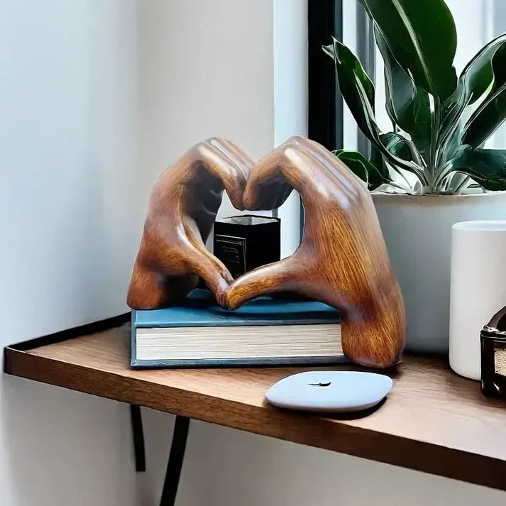 HeartGlow Handcrafted Love Symbol – Decorative Heart Sculpture for Home and Gifting