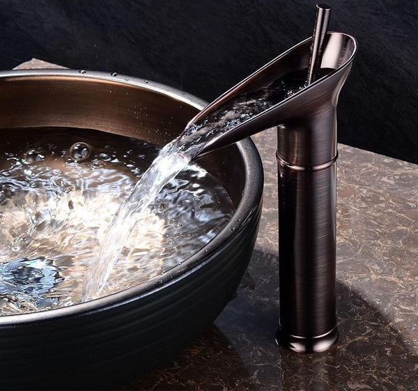 AquaFalls Vintage Waterfall Bathroom Faucet
