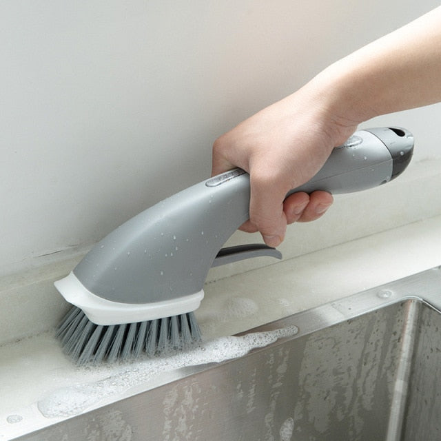 ScrubEase Pro Cleaning Brush – Multifunctional Scrubber with Built-In Soap Dispenser