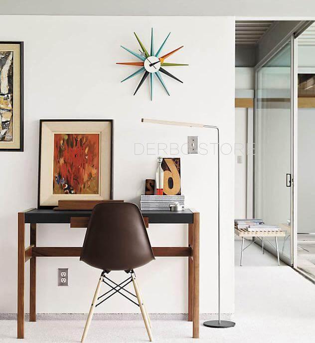 StellarTime - Retro Mid-Century Modern Starburst Wall Clock