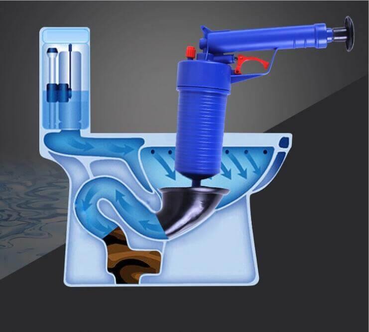 PowerPlunge - Pistol-Grip Manual Toilet Plunger